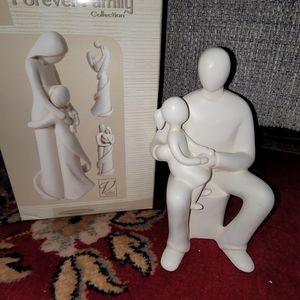 Dad and Daughter Figurine